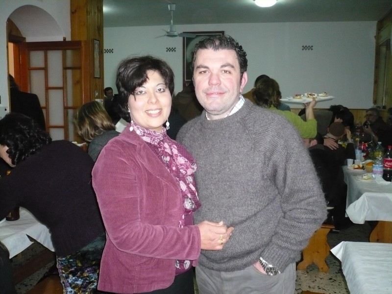 Antonio con la moglie Melania